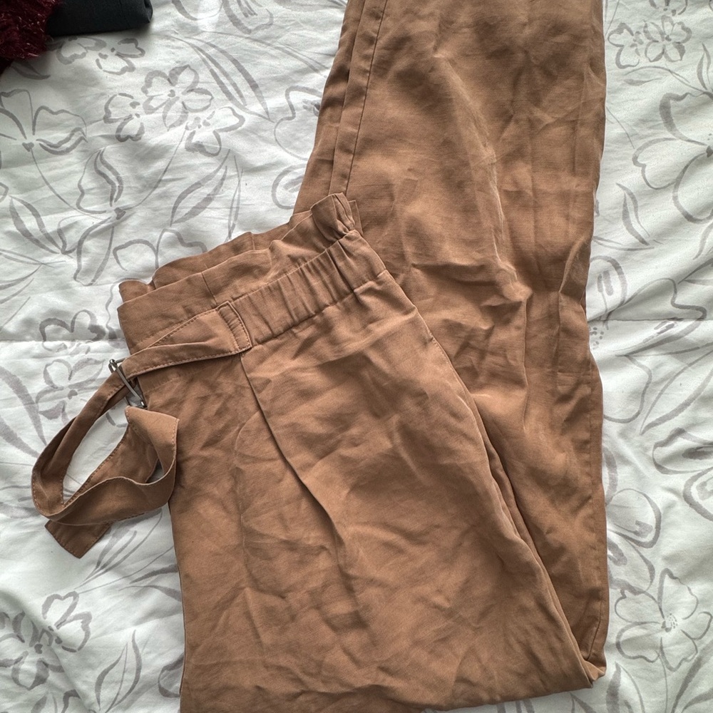 Worthington Women’s -Brown Paper bag Trousers